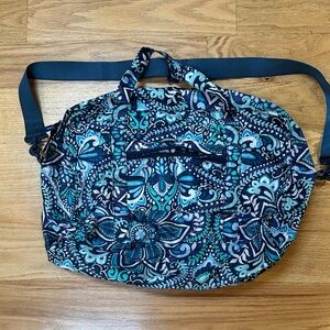 Vera Bradley Elegant Women's Travel Bag with Blue Floral Design